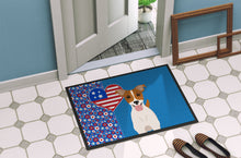 Load image into Gallery viewer, Brown White Smooth Jack Russell Terrier USA American Doormat - 24x36 Decorative Floor Mat – Indoor/Outdoor Rug with Artistic Flair