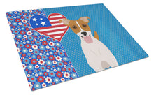 Load image into Gallery viewer, Brown White Smooth Jack Russell Terrier USA American Glass Cutting Boards – Durable, Decorative Kitchen Art Large