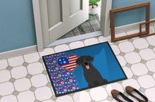 Load image into Gallery viewer, Black Labrador Retriever USA American Doormat - 24x36 Decorative Floor Mat – Indoor/Outdoor Rug with Artistic Flair
