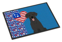 Load image into Gallery viewer, Black Labrador Retriever USA American Doormat - 24x36 Decorative Floor Mat – Indoor/Outdoor Rug with Artistic Flair