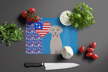 Load image into Gallery viewer, Gray Labrador Retriever USA American Glass Cutting Boards – Durable, Decorative Kitchen Art Large