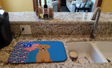 Load image into Gallery viewer, Red Fox Labrador Retriever USA American Dish Drying Mat – Absorbent, Artistic Kitchen Essentials