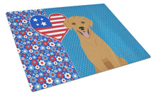 Load image into Gallery viewer, Red Fox Labrador Retriever USA American Glass Cutting Boards – Durable, Decorative Kitchen Art Large