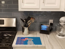 Load image into Gallery viewer, Silver Labrador Retriever USA American Glass Cutting Boards – Durable, Decorative Kitchen Art Large