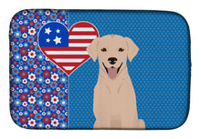 Load image into Gallery viewer, Yellow Labrador Retriever USA American Dish Drying Mat – Absorbent, Artistic Kitchen Essentials
