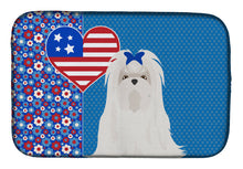 Load image into Gallery viewer, Maltese USA American Dish Drying Mat – Absorbent, Artistic Kitchen Essentials