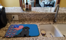Load image into Gallery viewer, Black Newfoundland USA American Dish Drying Mat – Absorbent, Artistic Kitchen Essentials