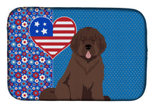 Load image into Gallery viewer, Brown Newfoundland USA American Dish Drying Mat – Absorbent, Artistic Kitchen Essentials