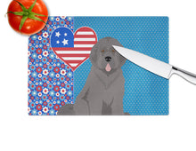 Load image into Gallery viewer, Grey Newfoundland USA American Glass Cutting Boards – Durable, Decorative Kitchen Art Large