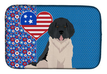 Load image into Gallery viewer, Landseer Newfoundland USA American Dish Drying Mat – Absorbent, Artistic Kitchen Essentials