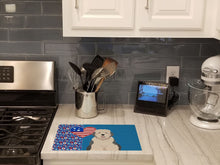Load image into Gallery viewer, Old English Sheepdog USA American Glass Cutting Boards – Durable, Decorative Kitchen Art Large