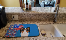 Load image into Gallery viewer, Tricolor Papillon USA American Dish Drying Mat – Absorbent, Artistic Kitchen Essentials