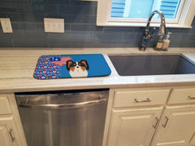 Load image into Gallery viewer, Tricolor Papillon USA American Dish Drying Mat – Absorbent, Artistic Kitchen Essentials