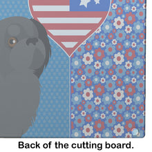 Load image into Gallery viewer, Black Pekingese USA American Glass Cutting Boards – Durable, Decorative Kitchen Art Large