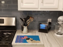 Load image into Gallery viewer, Cream Pekingese USA American Glass Cutting Boards – Durable, Decorative Kitchen Art Large
