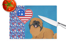 Load image into Gallery viewer, Red Pekingese USA American Glass Cutting Boards – Durable, Decorative Kitchen Art Large