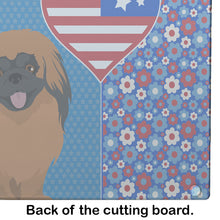 Load image into Gallery viewer, Red Pekingese USA American Glass Cutting Boards – Durable, Decorative Kitchen Art Large