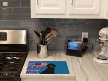 Load image into Gallery viewer, Standard Black Poodle USA American Glass Cutting Boards – Durable, Decorative Kitchen Art Large