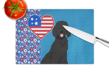 Load image into Gallery viewer, Standard Black Poodle USA American Glass Cutting Boards – Durable, Decorative Kitchen Art Large