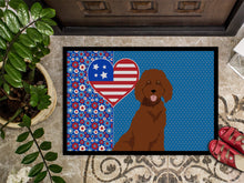Load image into Gallery viewer, Standard Red Poodle USA American Doormat - 24x36 Decorative Floor Mat – Indoor/Outdoor Rug with Artistic Flair