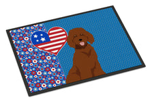 Load image into Gallery viewer, Standard Red Poodle USA American Doormat - 24x36 Decorative Floor Mat – Indoor/Outdoor Rug with Artistic Flair