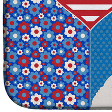 Load image into Gallery viewer, Standard White Poodle USA American Dish Drying Mat – Absorbent, Artistic Kitchen Essentials