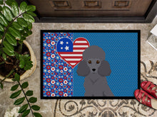 Load image into Gallery viewer, Toy Grey Poodle USA American Doormat - 24x36 Decorative Floor Mat – Indoor/Outdoor Rug with Artistic Flair