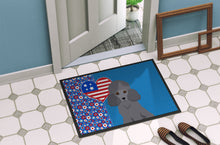 Load image into Gallery viewer, Toy Grey Poodle USA American Doormat - 24x36 Decorative Floor Mat – Indoor/Outdoor Rug with Artistic Flair