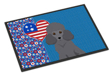 Load image into Gallery viewer, Toy Grey Poodle USA American Doormat - 24x36 Decorative Floor Mat – Indoor/Outdoor Rug with Artistic Flair