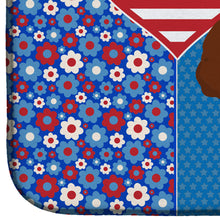 Load image into Gallery viewer, Toy Red Poodle USA American Dish Drying Mat – Absorbent, Artistic Kitchen Essentials