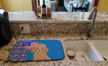 Load image into Gallery viewer, Toy Apricot Poodle USA American Dish Drying Mat – Absorbent, Artistic Kitchen Essentials