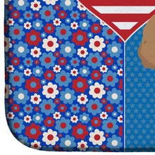 Load image into Gallery viewer, Toy Apricot Poodle USA American Dish Drying Mat – Absorbent, Artistic Kitchen Essentials