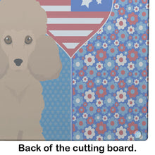Load image into Gallery viewer, Toy Apricot Poodle USA American Glass Cutting Boards – Durable, Decorative Kitchen Art Large