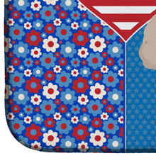 Load image into Gallery viewer, Toy Cream Poodle USA American Dish Drying Mat – Absorbent, Artistic Kitchen Essentials
