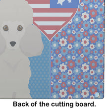 Load image into Gallery viewer, Toy Cream Poodle USA American Glass Cutting Boards – Durable, Decorative Kitchen Art Large