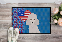 Load image into Gallery viewer, Toy White Poodle USA American Doormat - 24x36 Decorative Floor Mat – Indoor/Outdoor Rug with Artistic Flair
