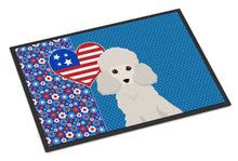 Load image into Gallery viewer, Toy White Poodle USA American Doormat - 24x36 Decorative Floor Mat – Indoor/Outdoor Rug with Artistic Flair