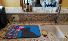 Load image into Gallery viewer, Black Pug USA American Dish Drying Mat – Absorbent, Artistic Kitchen Essentials
