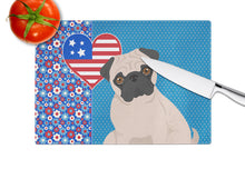 Load image into Gallery viewer, Fawn Pug USA American Glass Cutting Boards – Durable, Decorative Kitchen Art Large