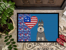 Load image into Gallery viewer, Salt Pepper Schnauzer USA American Doormat - 24x36 Decorative Floor Mat – Indoor/Outdoor Rug with Artistic Flair