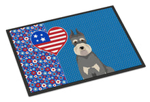 Load image into Gallery viewer, Salt Pepper Schnauzer USA American Doormat - 24x36 Decorative Floor Mat – Indoor/Outdoor Rug with Artistic Flair