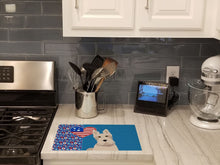 Load image into Gallery viewer, Wheaten Scottish Terrier USA American Glass Cutting Boards – Durable, Decorative Kitchen Art Large