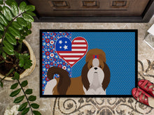 Load image into Gallery viewer, Red and White Shih Tzu USA American Doormat - 24x36 Decorative Floor Mat – Indoor/Outdoor Rug with Artistic Flair