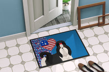 Load image into Gallery viewer, Black and White Shih Tzu USA American Doormat - 24x36 Decorative Floor Mat – Indoor/Outdoor Rug with Artistic Flair