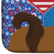 Load image into Gallery viewer, Red Shih Tzu USA American Dish Drying Mat – Absorbent, Artistic Kitchen Essentials