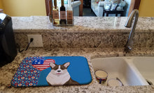 Load image into Gallery viewer, Brindle Cardigan Corgi USA American Dish Drying Mat – Absorbent, Artistic Kitchen Essentials