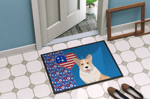 Load image into Gallery viewer, Fawn Cardigan Corgi USA American Doormat - 24x36 Decorative Floor Mat – Indoor/Outdoor Rug with Artistic Flair