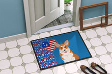 Load image into Gallery viewer, Red Pembroke Corgi USA American Doormat - 24x36 Decorative Floor Mat – Indoor/Outdoor Rug with Artistic Flair