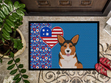 Load image into Gallery viewer, Sable Pembroke Corgi USA American Doormat - 24x36 Decorative Floor Mat – Indoor/Outdoor Rug with Artistic Flair