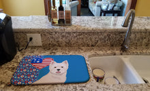Load image into Gallery viewer, Westie West Highland White Terrier USA American Dish Drying Mat – Absorbent, Artistic Kitchen Essentials